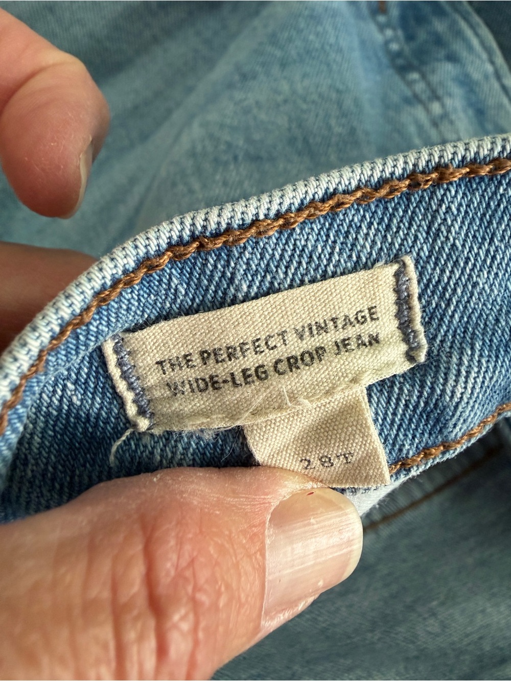 Madewell The Perfect Vintage Wide Leg Crop Jean 28T - Picture 4 of 6